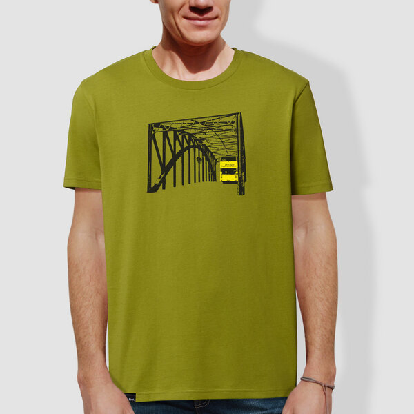 little kiwi Herren T-Shirt, "Stadtrundfahrt", Moss Green von little kiwi