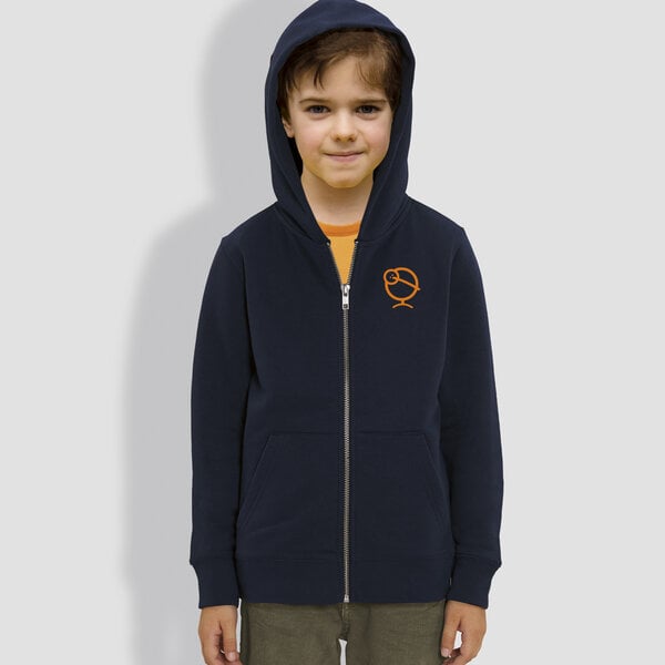 little kiwi Kinder Hoodie, "Kiwi", Navy von little kiwi