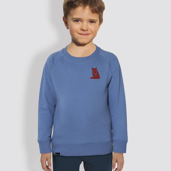 little kiwi Kinder Sweatshirt, "Fuchs", Bright Blue von little kiwi