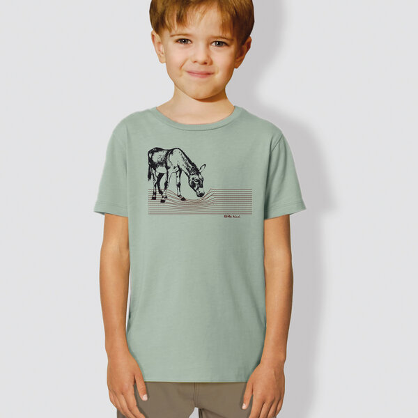 little kiwi Kinder T-Shirt, "Eselchen", Grün von little kiwi