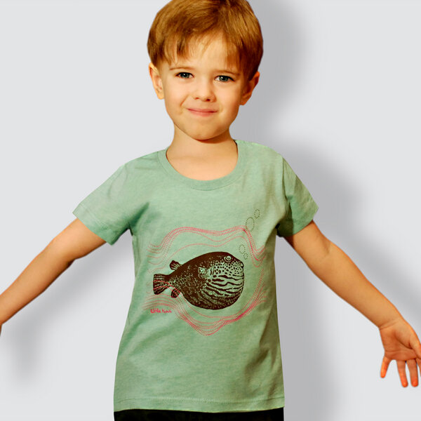 little kiwi Kinder T-Shirt, "Kugelfisch" von little kiwi