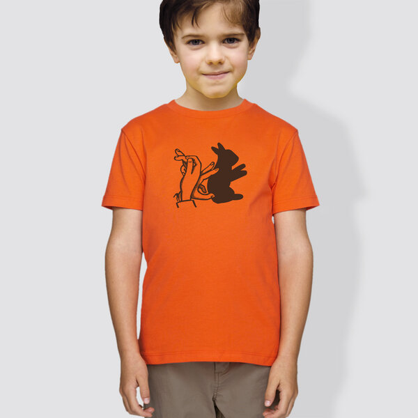 little kiwi Kinder T-Shirt, "Schattenhase" von little kiwi