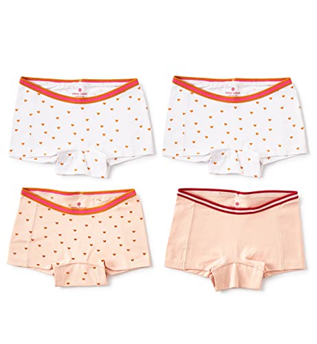 little label Kinder Unterhosen Mädchen 158-164 (14Y) - rosa - Herzchen - Bio-Baumwolle von little label