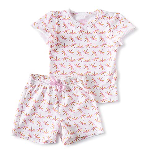 little label Sommer Schlafanzug Kurz Shortama Baby Mädchen Bio-Baumwolle 86 Libellen Rosa von little label