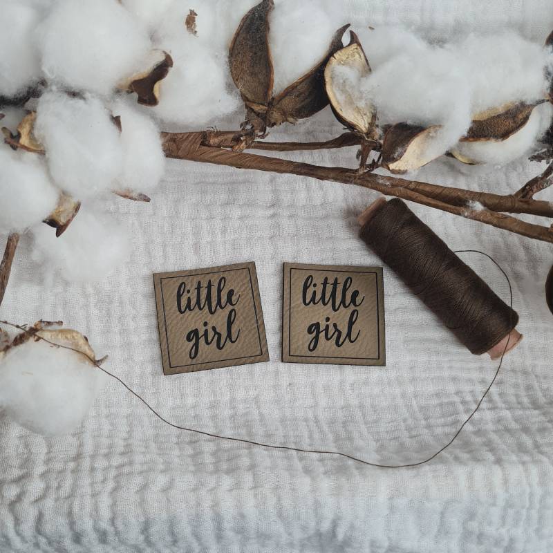 2x Kunstleder Label Verschiedene Designs, Lasergraviert, Pu-Kunstleder, Unikate, Labels Beanies, Gold, Silber Schrift von littleadrianaDE