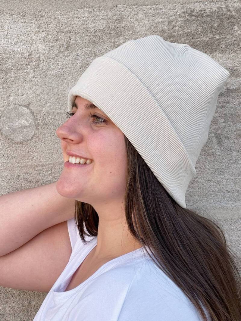 Beanie Mütze Unisex. Für Frauen, Männer, Kinder Und Babys. Handgefertigte Mütze. Bequeme Aus Ottoman Rip von littleadrianaDE