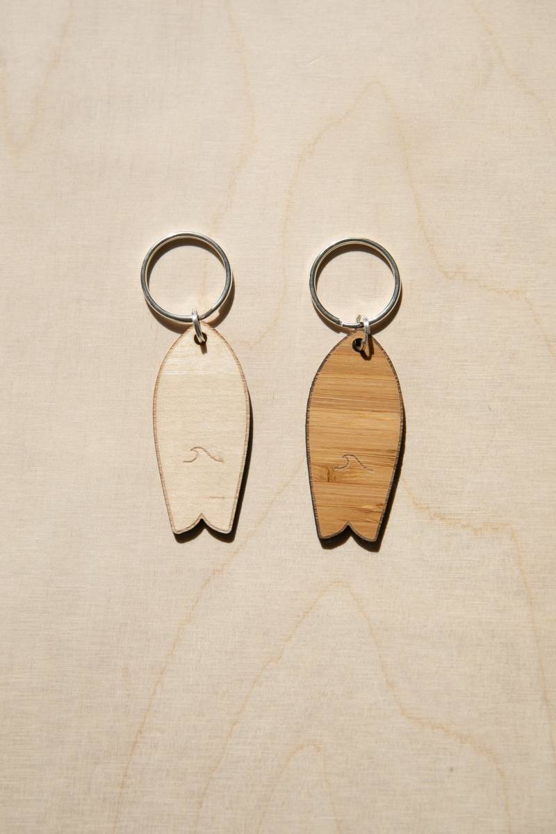 Surfbrett-Schlüsselanhänger Aus Holz Mit Wellenmuster Surfbrett-Schlüsselanhänger Aus Holz Mit Wellenmuster von littleanana
