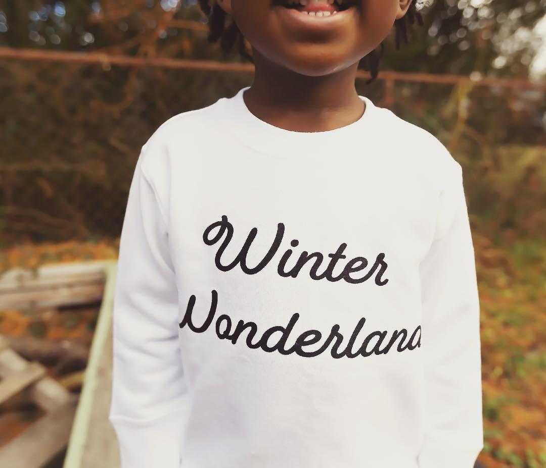 Winter Wonderland Sweatshirt, Kinder von littlebuncompany