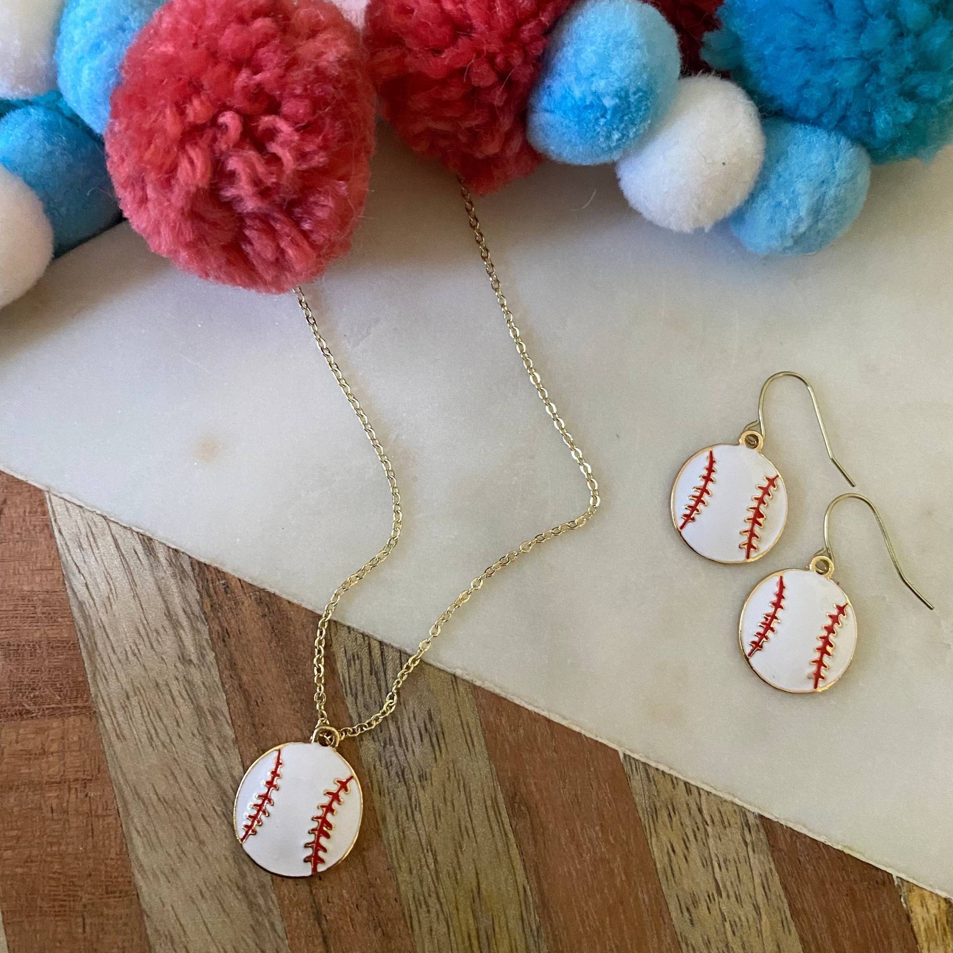 Abstand 50% Rabatt - Softball Halskette Schmuck -Baseball Schmuck-Sport -Charm -Mädchen Geschenk von littlegembabes