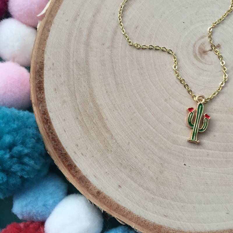 Rabatt 50% - Wüstenrose Halskette Kaktus Lehrer Schmuck Kinderschmuck Schmuck-Charm Mädchen Geschenk von littlegembabes