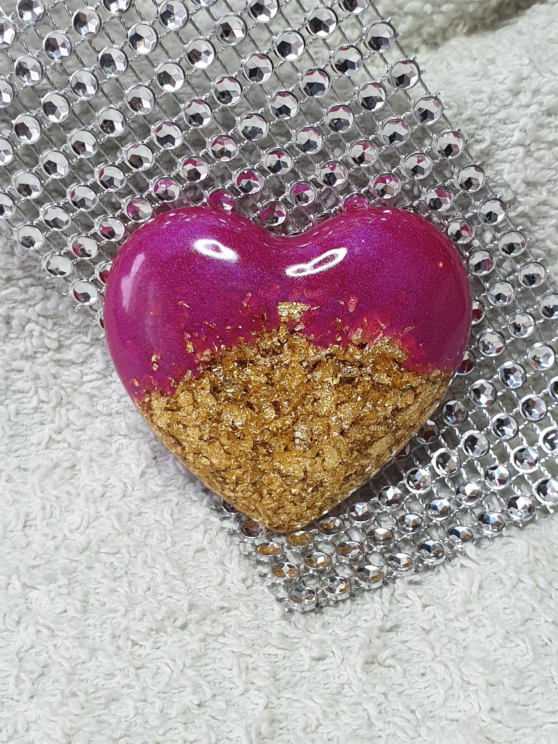 Resin Herz, "Gold-Marie", Deko Resin Herz, "Gold-Marie", Deko von littlegiftsbymo