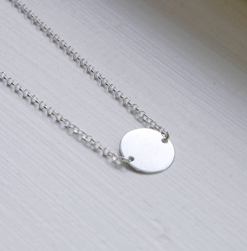Schlichter Münz-Halsreif Aus Sterling Silber Schlichter Münz-Halsreif Aus Sterling Silber von littleglamour