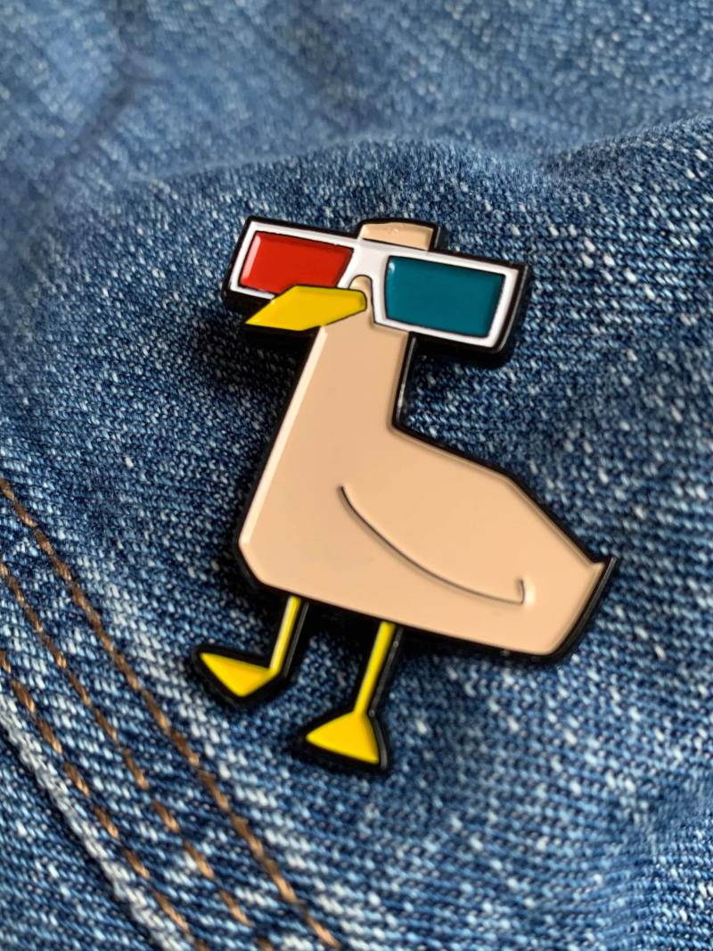 Soft Enamel Pin - 3D Brille | Möwe Soft Enamel Pin - 3D Brille | Möwe von littlegoodson