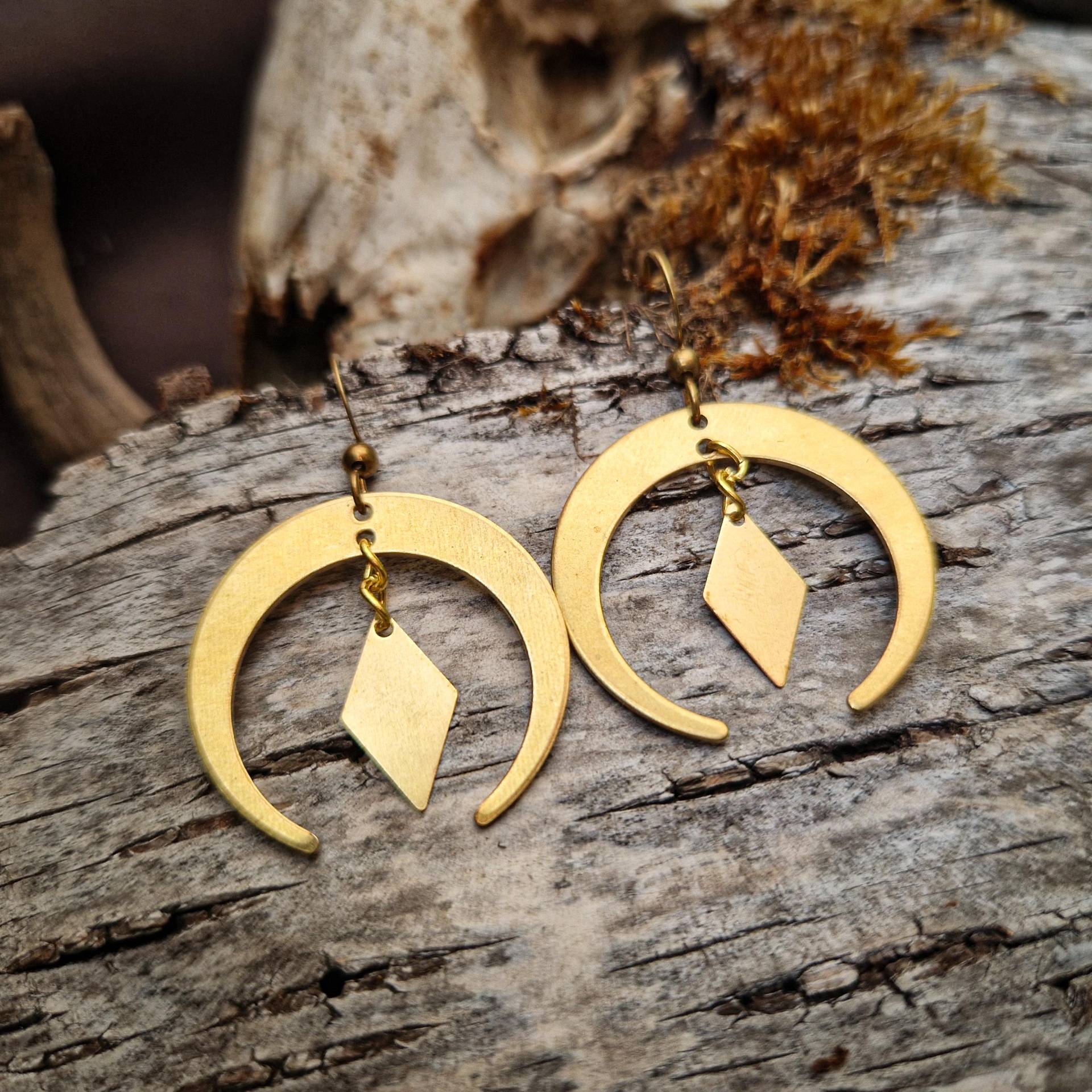 Mond Und Diamant Ohrring Mond Und Diamant Ohrring von littlehiddentrinkets