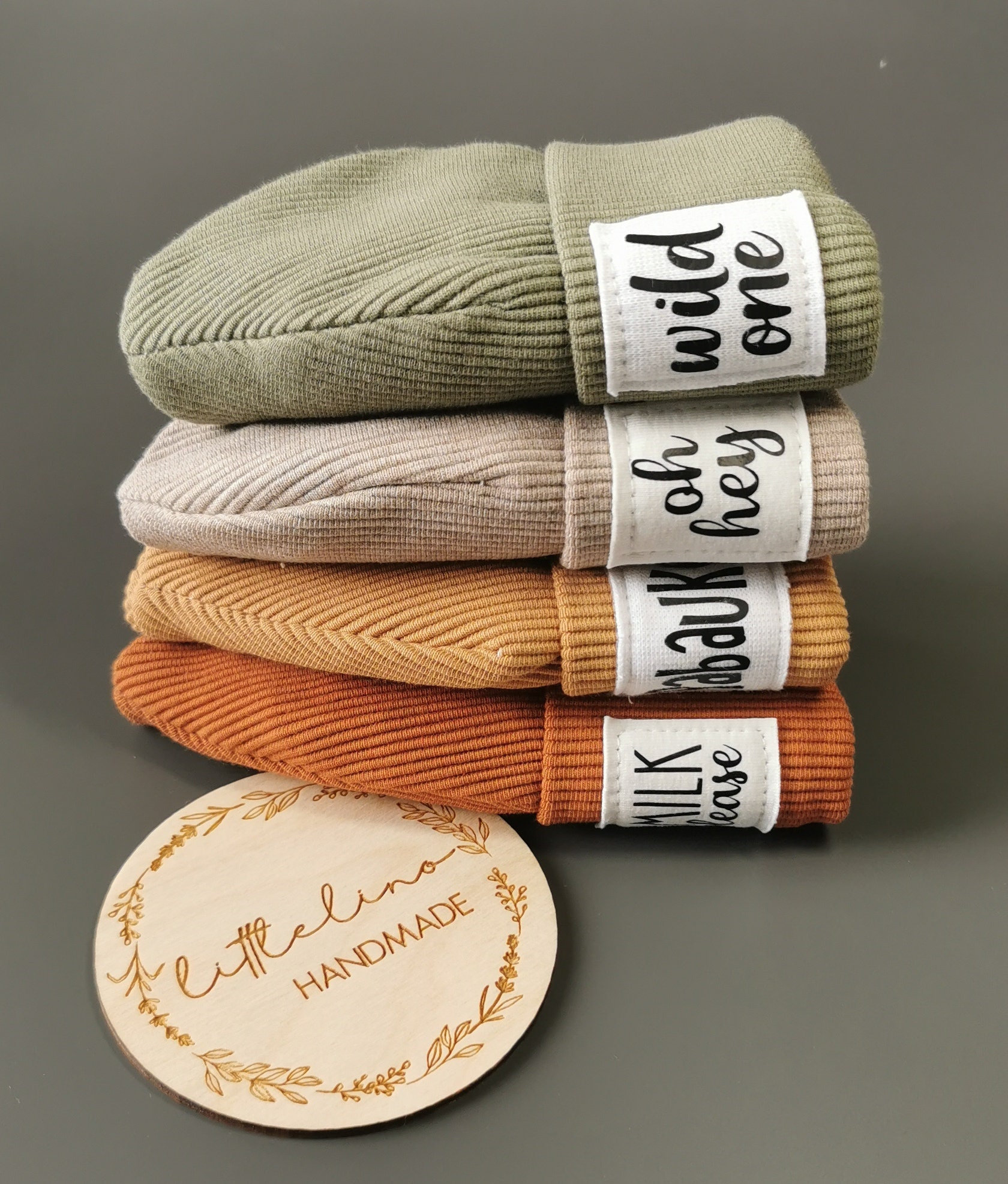 Hipsterbeanie Labelbeanie Hipsterbeanie Labelbeanie von littlelinoHandmade