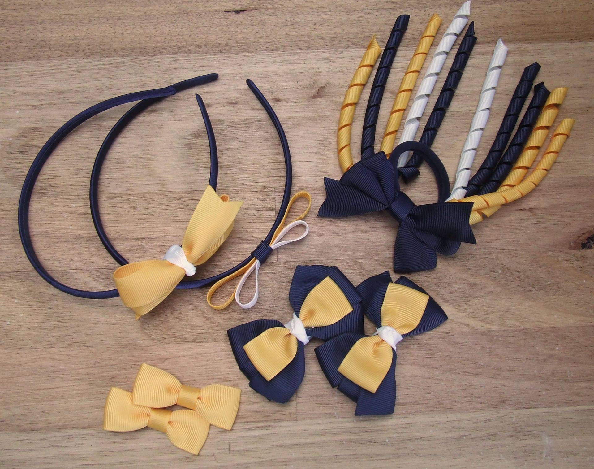 Mixed School Hair Accessoire Pack, Schule Haarbögen, Auf Bestellung Gefertigt Mixed School Hair Accessoire Pack, Schule Haarbögen, Auf Bestellung Gefertigt von littlelizzie2011