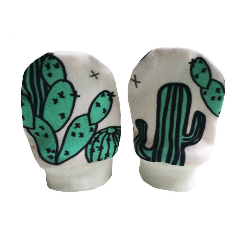 Baby Manschette Kratzer Handschuhe, Kaktus, Fäustlinge, Bleiben Sie Auf Super Weich Neues Geschenk von littlepatternhouse