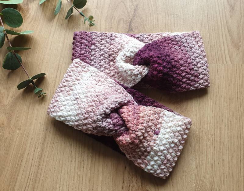 stirnband, Gehäkelt stirnband, Gehäkelt von littlepenguinbySE