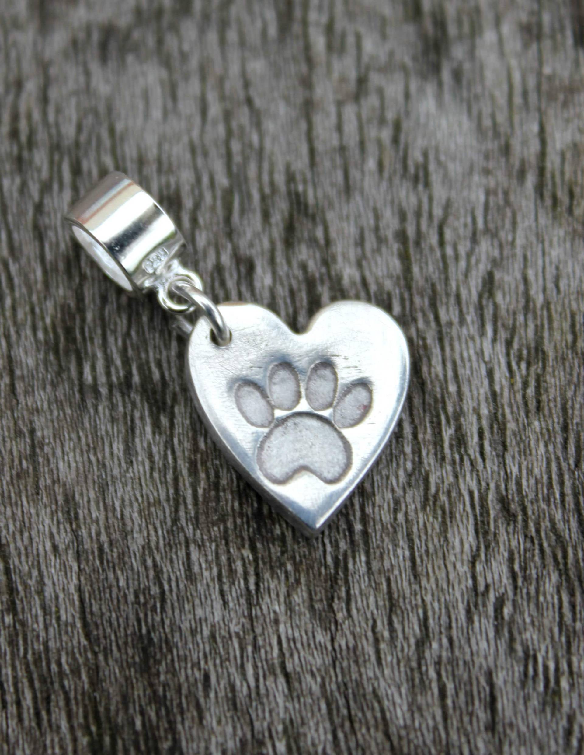 Haustier Verlust Pandora Charme, Katze Herz Hund Gedenken Erinnerung Charme von littlesilverhedgehog