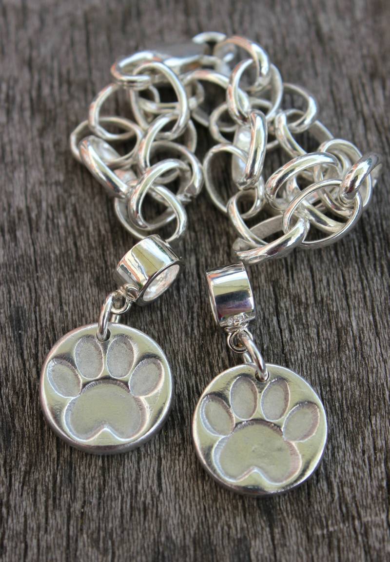Paw Print Charme, Silber Hund Pfote Katze Pandora Stil Charms Tiere Paw Print Charme, Silber Hund Pfote Katze Pandora Stil Charms Tiere von littlesilverhedgehog