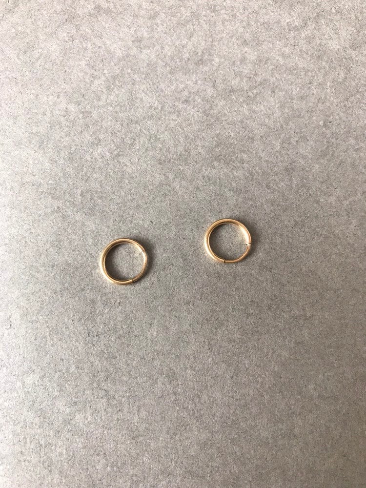 Gold Filled Mini Kreis Ohrringe Typ A 10mm 12mm 14mm - Filled Gold Filled Mini Kreis Ohrringe Typ A 10mm 12mm 14mm - Filled von littletinyNY