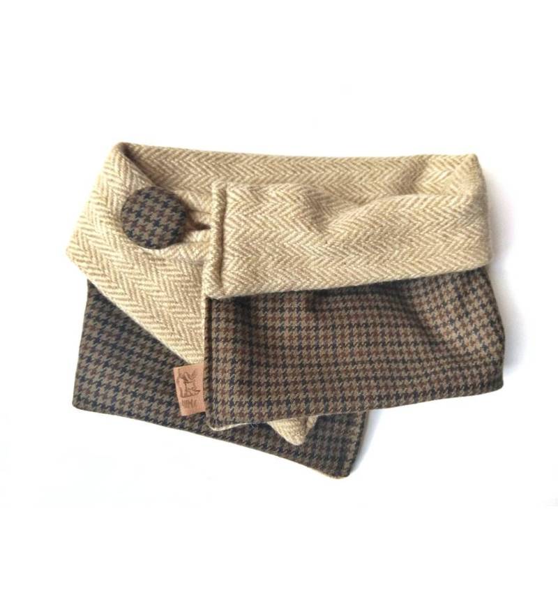 Unisex Neck Warmer in Gras Und Ziegel Orange - Wolle von liumaesercizi