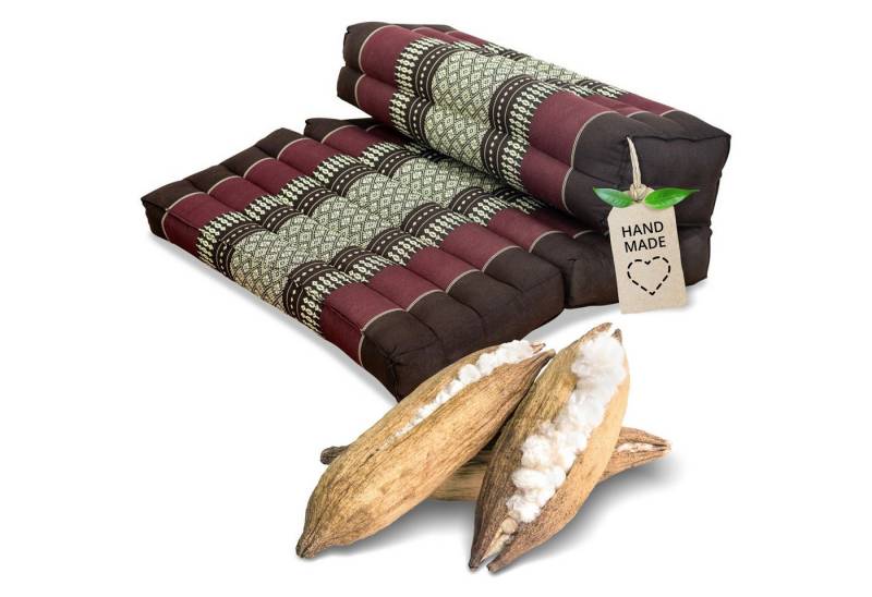 livasia Stützkissen Stützkissen faltbar, vegan und handgefertigt, 72x50x12cm, Kapok von livasia