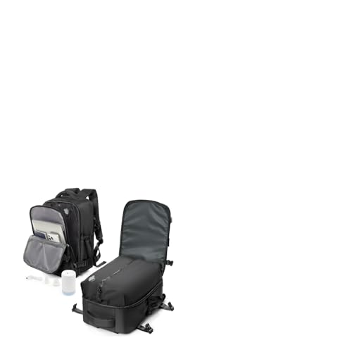 Vakuum Rucksack Handgepäck Flugzeug mit Vakuumpumpe Travel Vacuum Backpack Airbag Rucksack für Damen & Herren Vacpack Tasche Reiserucksack mit Vakuumsystem, Schwarz von livbote