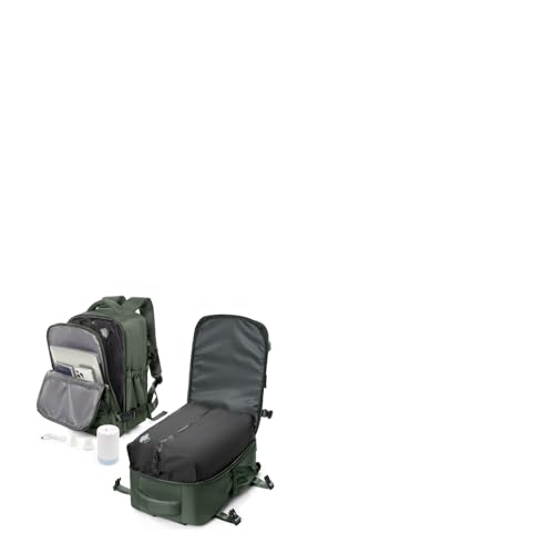 Vakuum Rucksack Handgepäck Flugzeug mit Vakuumpumpe Travel Vacuum Backpack Groß Airbag Rucksack für Damen & Herren Vacpack Tasche Reiserucksack mit Vakuumsystem, Grün von livbote