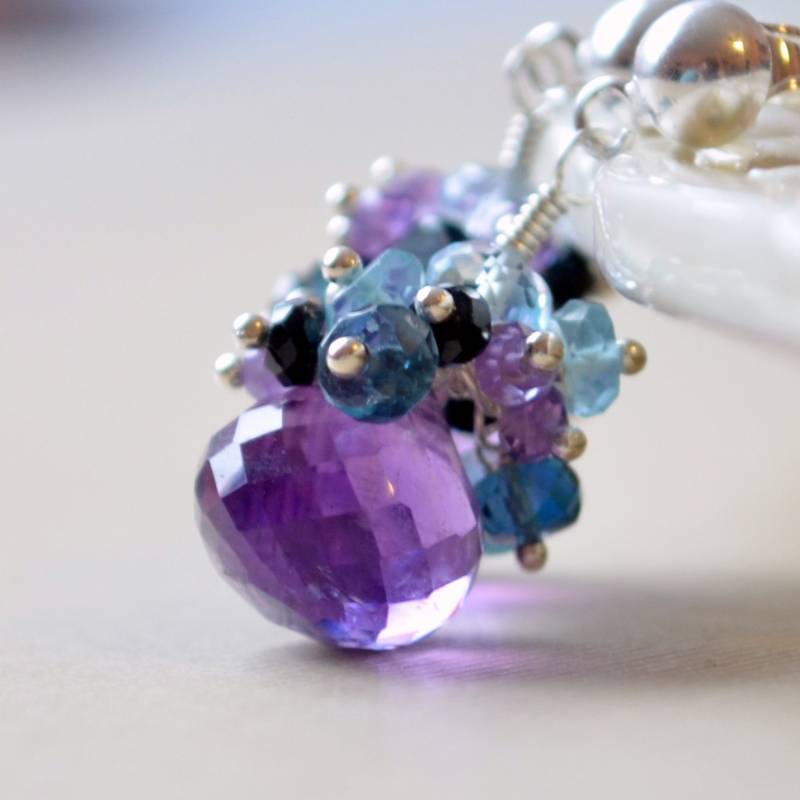 Amethyst Ohrringe, Peacock Farben, Apatit, London Blue Topas Edelsteine, Sterling Silber, Gemacht - Lila Pfau Versandkostenfrei Bestellen Amethyst Ohrringe, Peacock Farben, Apatit, London Blue Topas Edelsteine, Sterling Silber, Gemacht - Lila Pfau Versandkostenfrei Bestellen von livbridal