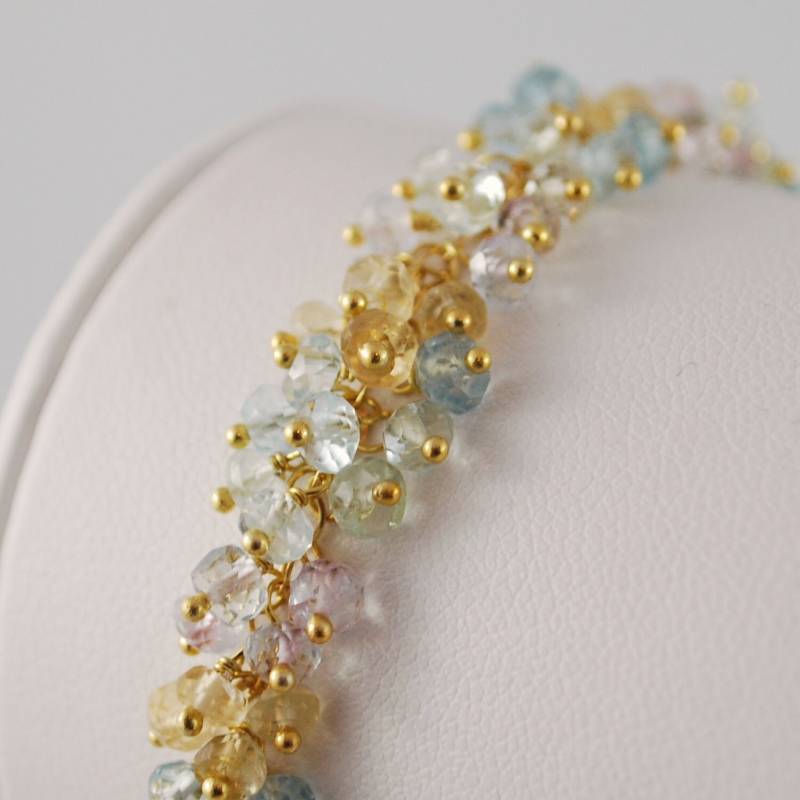 Pastell Blau Aquamarin Schmuck, Gold Oder Silber, Multicolor Edelstein, Braut Armband, Zu Bestellen - Vergiss Mein Nicht Kostenloser Versand Pastell Blau Aquamarin Schmuck, Gold Oder Silber, Multicolor Edelstein, Braut Armband, Zu Bestellen - Vergiss Mein Nicht Kostenloser Versand von livbridal