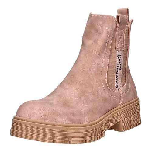 living Updated 8238-2-PI Damen Schlupf/Reißverschlussstiefelette Kaltfutter, Größe 39 von living Updated