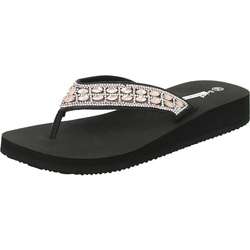 living Updated 1D30373-BK Damen Pantolette bis 30mm Absatz, Größe 39 von living Updated