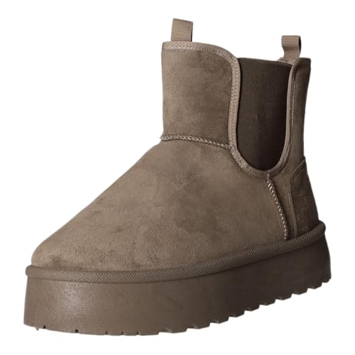 living Updated Schlupf-/Reißverschlußstiefelette Warmfutter bis 35mm Absatz (casual) 15B0106(3)-MB von living Updated