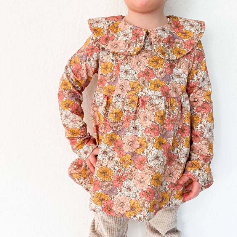 Tunika Mit Kragen, Bubikragen, Mädchentunika Tunika Mit Kragen, Bubikragen, Mädchentunika von livundlenikidswear