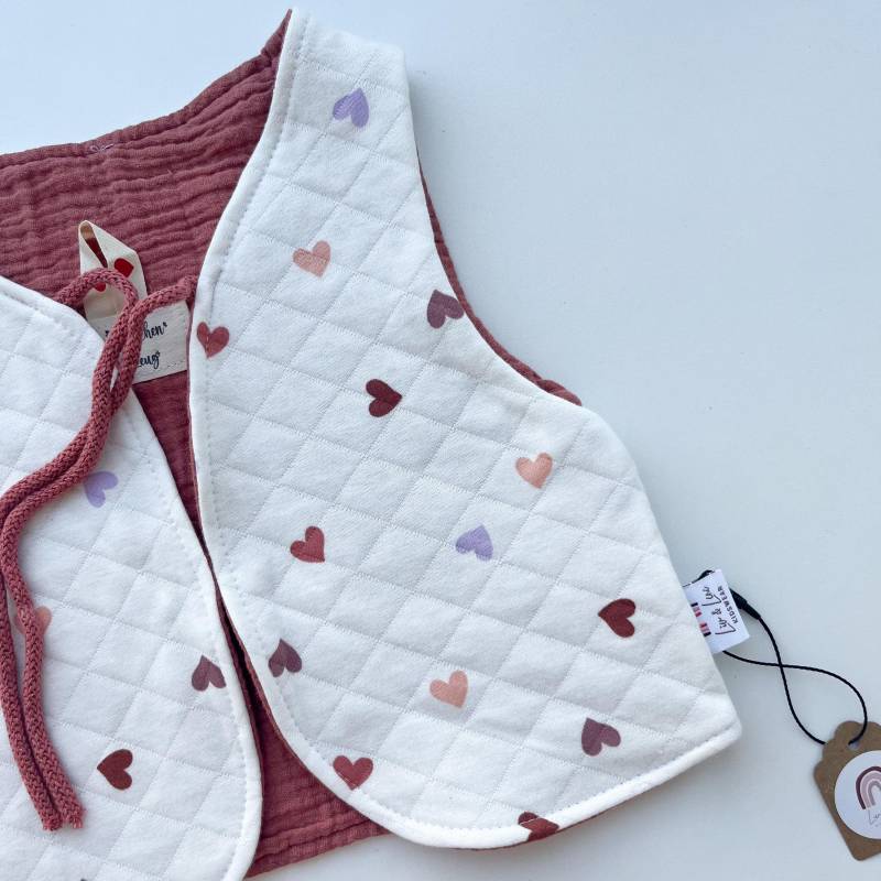 Leichte Steppweste, Weste, Kinder, Übergangsjacke von livundlenikidswear