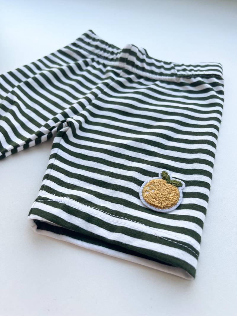 Radlerhose, Kurze Hose, Genderneutral, Streifenliebe von livundlenikidswear