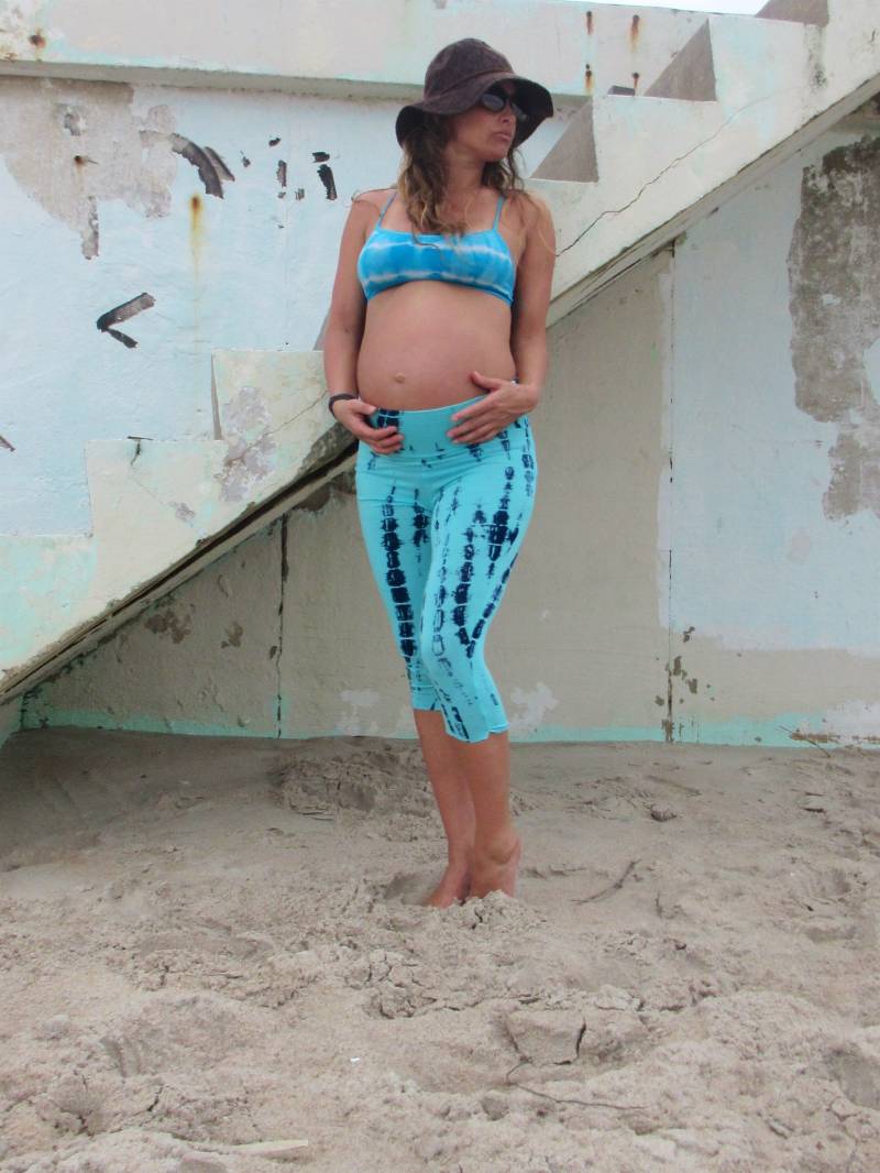 Tie Dye Strand Lounge Mutterschaft Athleisure Yoga Resort Entspannen Tanz Jogger Foldwaist Oder Mit Kordelzug Falte Bund von lizajanehandmade