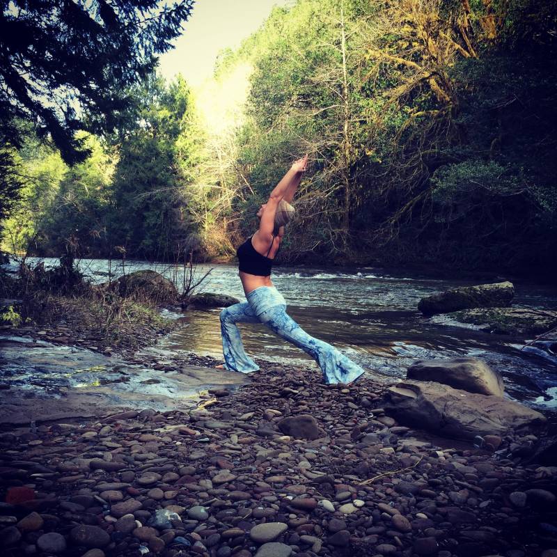 Tie Dye Yoga Palazzo | Breites Bein, Goucho, Oder Glöckchen Lounge Strand Resort Lässige Hose Mit Faltenrock Bund von lizajanehandmade