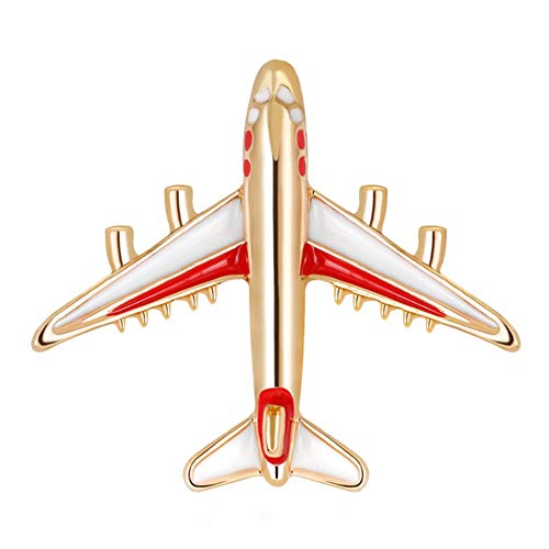 Damen Brosche Broschen Damen Flugzeug-Brosche Damen Brosche Damen Broschen Brosche Pins zum Basteln Vintage Broschen für Frauen Schmuck Brosche red von llasm