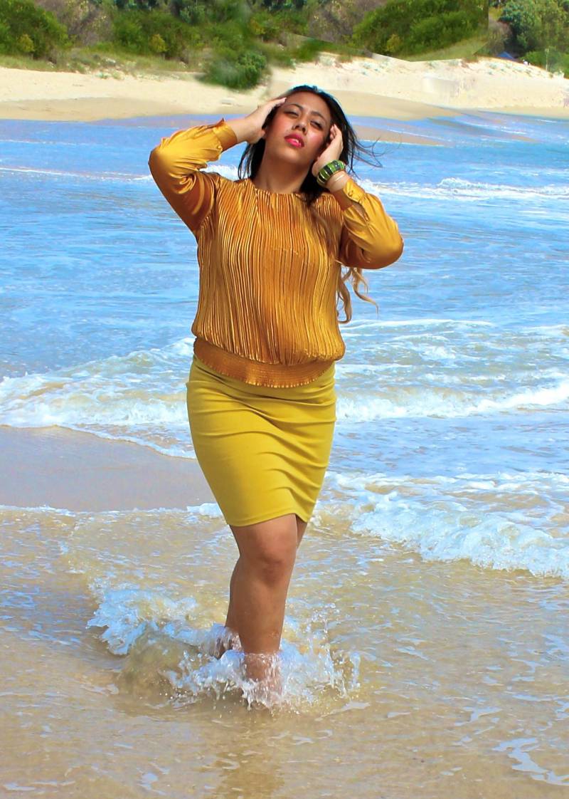 Jahrgang Der 1980Er Jahre Gold Bluse/Ultra Luxe 80Er Glam Top Seide Gefühl Größe M-L Aus Australien Genuine Vintage von lllTattylll