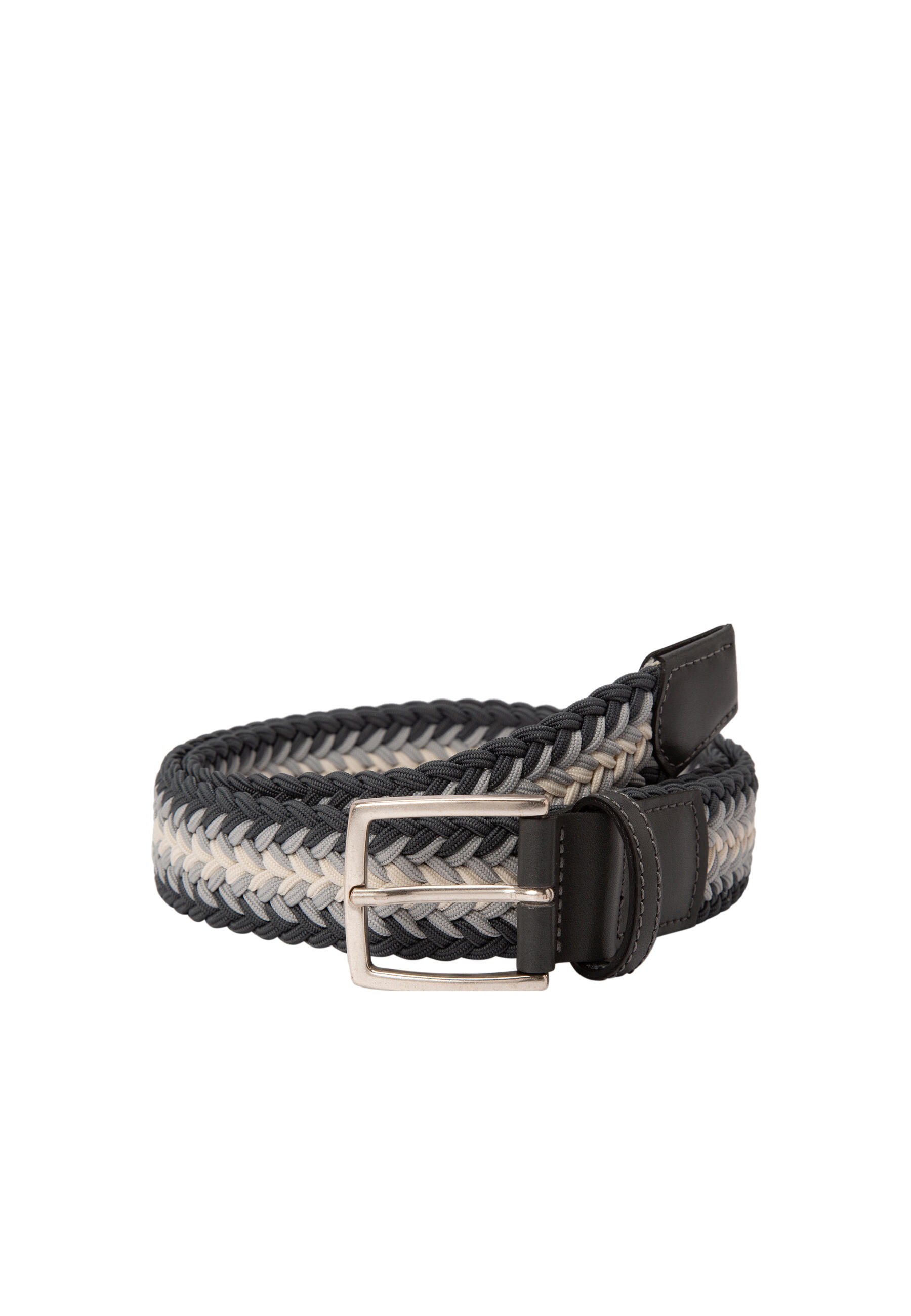 lloyd belts - Herrengürtel grau-weiß - Gr. - 85 von lloyd belts
