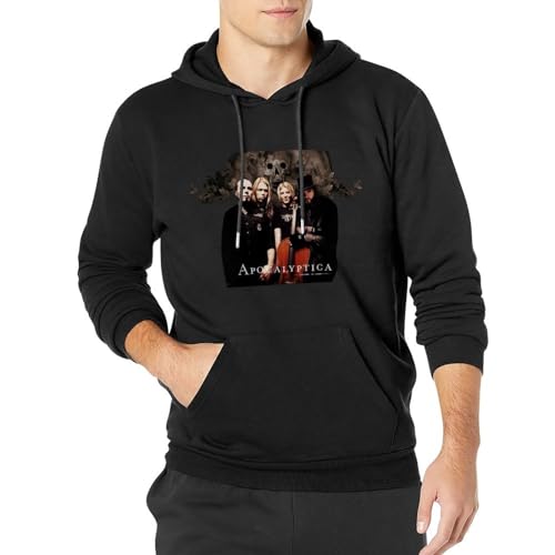 lluvia Apocalyptica Hoody Black Graphic Mens Hoodie Sweatershirt L von lluvia