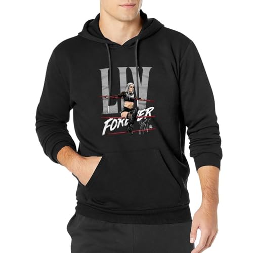 lluvia Men Tshirt Liv Morgan Liv Forever Long Sleeve Hoody with Pocket Sweatershirt, Hooded 3XL von lluvia