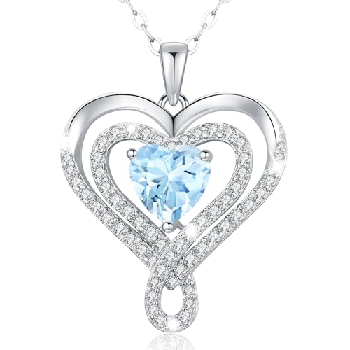 llyish Halskette Damen Gold Herz Kette Silber 925 Herzkette Gold Schmuck Damen Geburtstags Geschenke für Frauen Frau Freundin Mama Weihnachten Valentinstag Muttertags von llyish