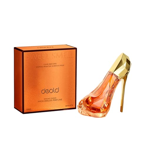 lmoikesz High Heels Parfüm, Reine, Glatte und personalisierte Eleganz in der Flasche, Smaragd Highheels Parfüm, Texturdetails, High End(Orange) von lmoikesz