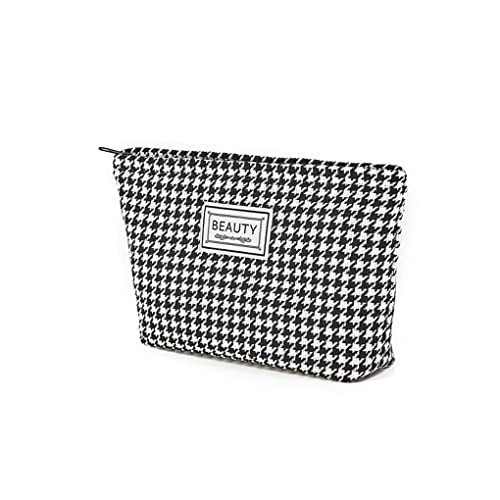 lmoikesz Make up Kosmetiktasche zur Aufbewahrung von tragbaren Plaid Frauen Kupplungen Modische Dressing Handtasche Reise Waschzubehör Fall von lmoikesz