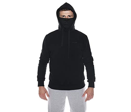 Ninja Ultras Hooligan ACAB Riot Kapuzenpullover mit eingearbeiteter Sturmhaube L13 (L) von LOCO