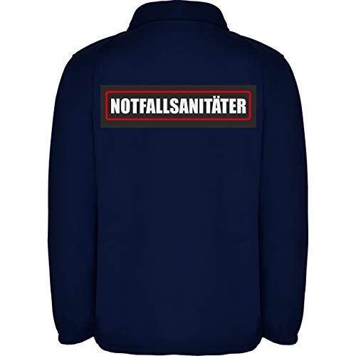 Notfallsanitäter Herren Fleece Jacke Jacket Pullover Full Zip L16 navy blue (L) von loco