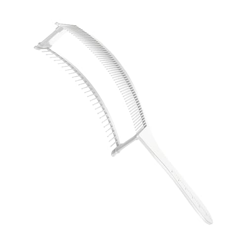 locwanot Männer Styling Kamm Haar Schneiden Verblassen Kamm Professionelle Dual-schichten Gebogene Haarschnitt Verblassen Kamm für Männer Barber Haar Schneiden trimmen Werkzeug Weiß von locwanot